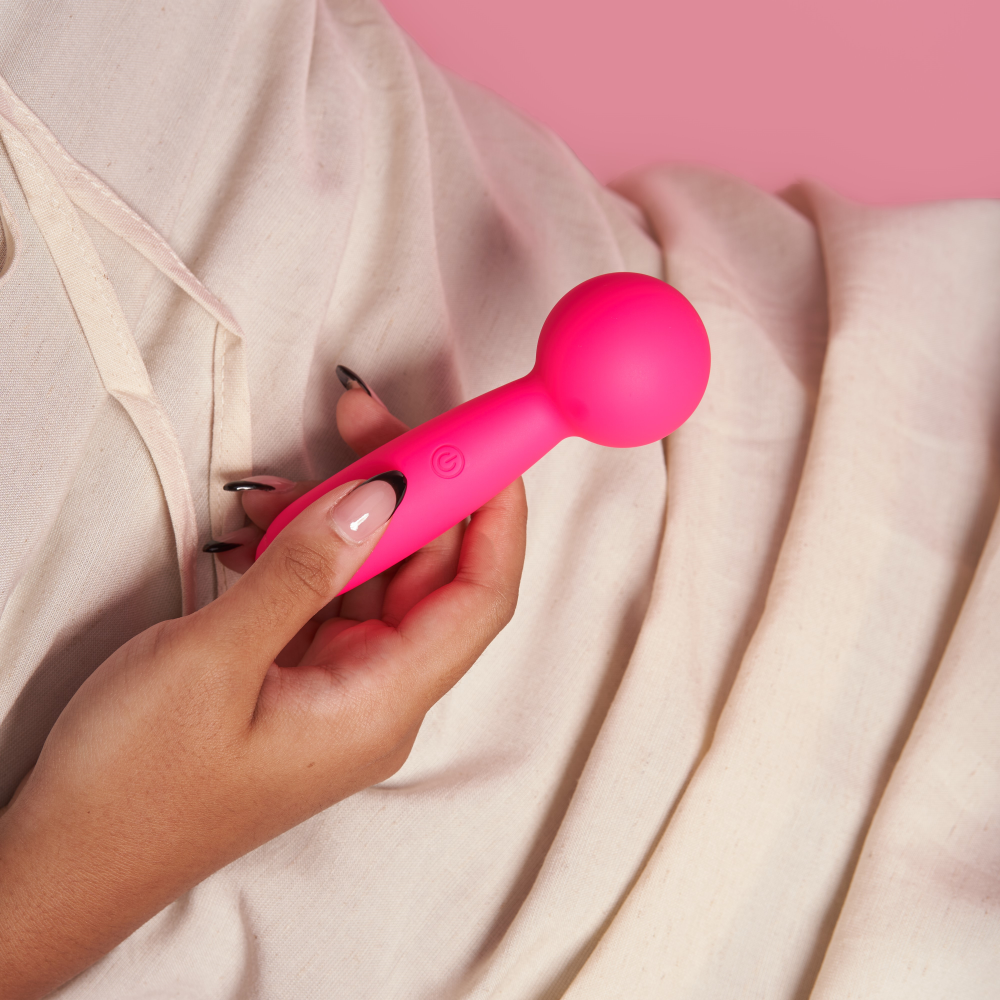 Lolly mini wand vibrator — with pouch
